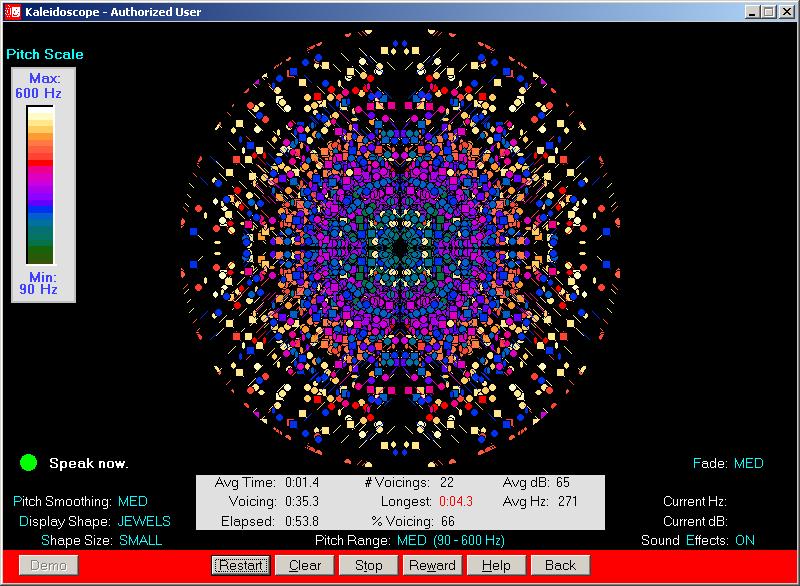 Sample Kaleidoscope Game screen